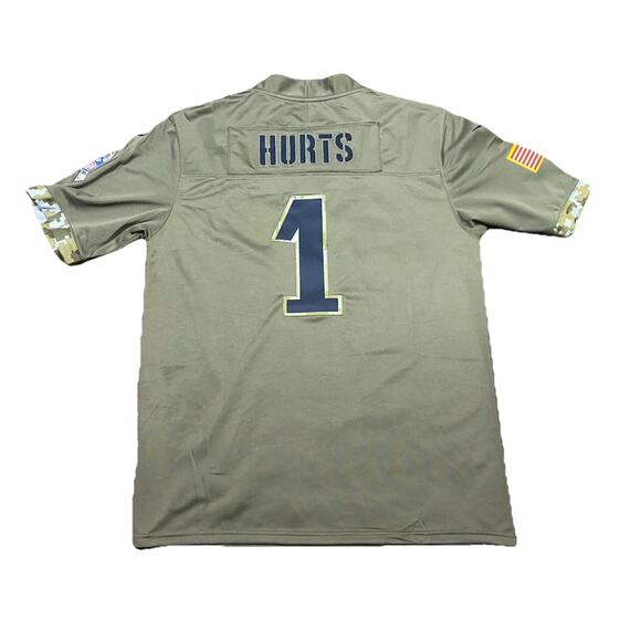 Philadelphia Eagles | Men’s Large #1 Jalen Hurts “Salute to Service” Jersey - Picture 1 of 6